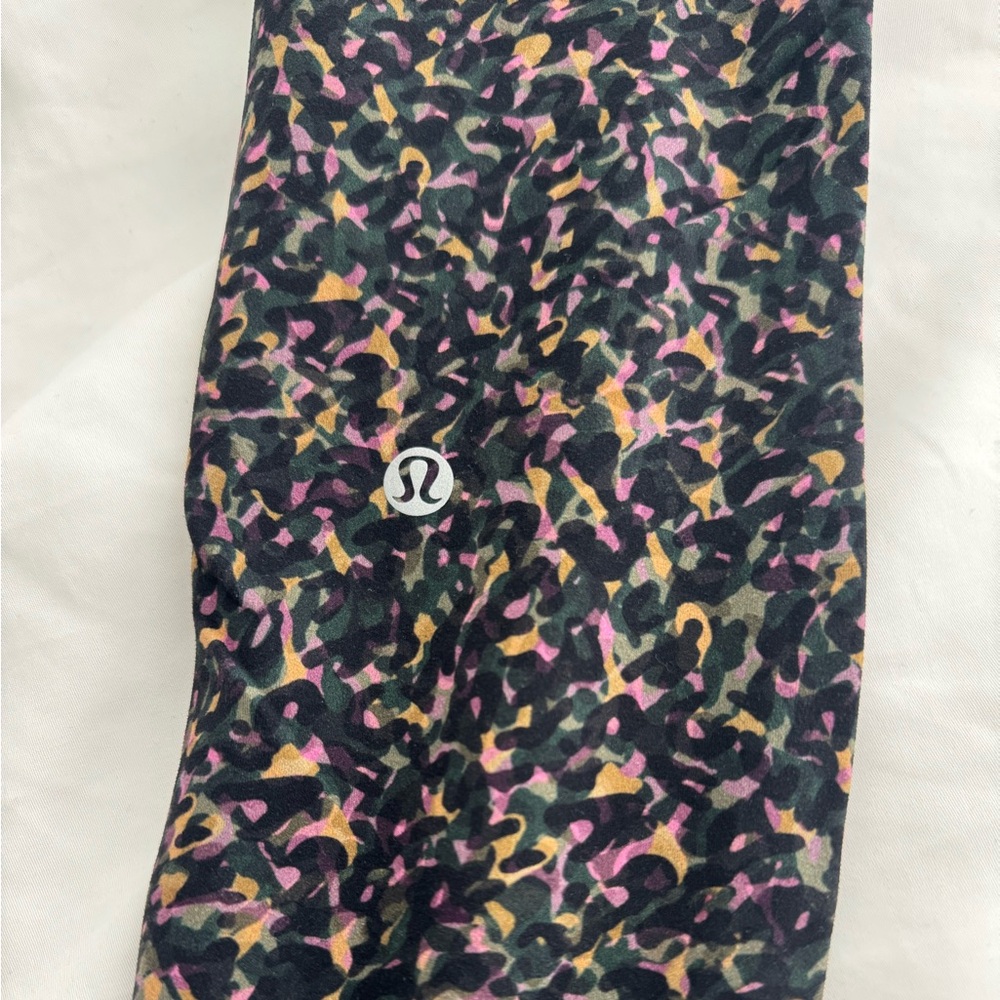 Lululemon wunder train high rise tight 25” in fluctuate micro pink multi - Picture 5 of 6